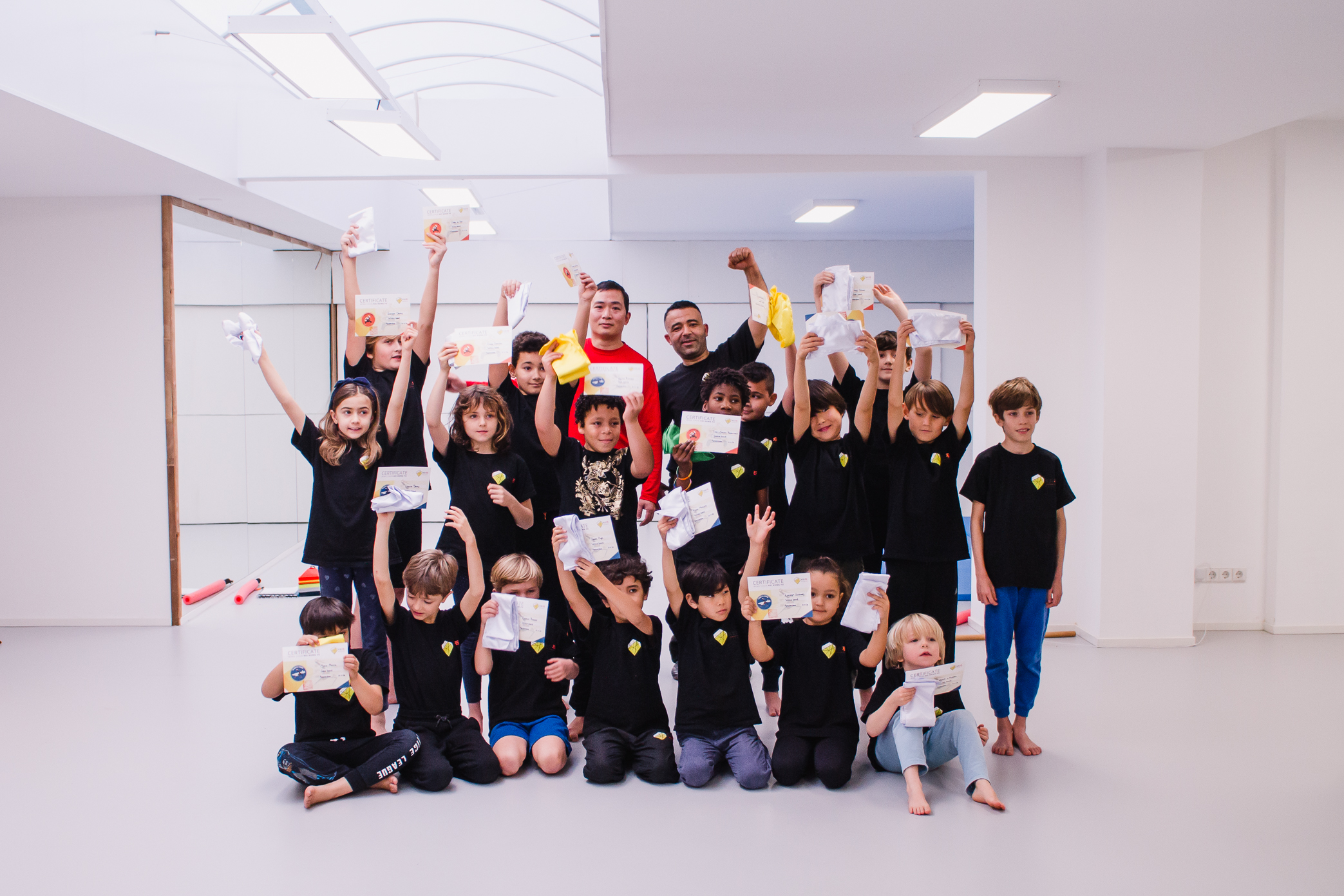 De eerste kung fu bandceremonie van jouw kind